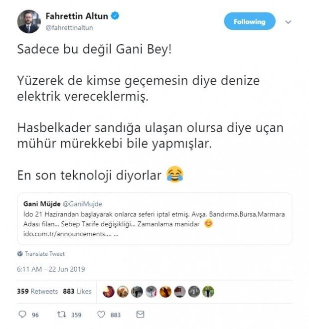 Twitter'da Algı Operasyonu Tartışması: Fahrettin Altun'dan Gani Müjde'ye Kapak